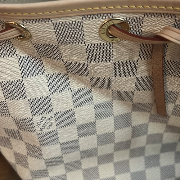Louis Vuitton Damier Azur Noe BB Bucket Bag like new - Picture 6 of 12